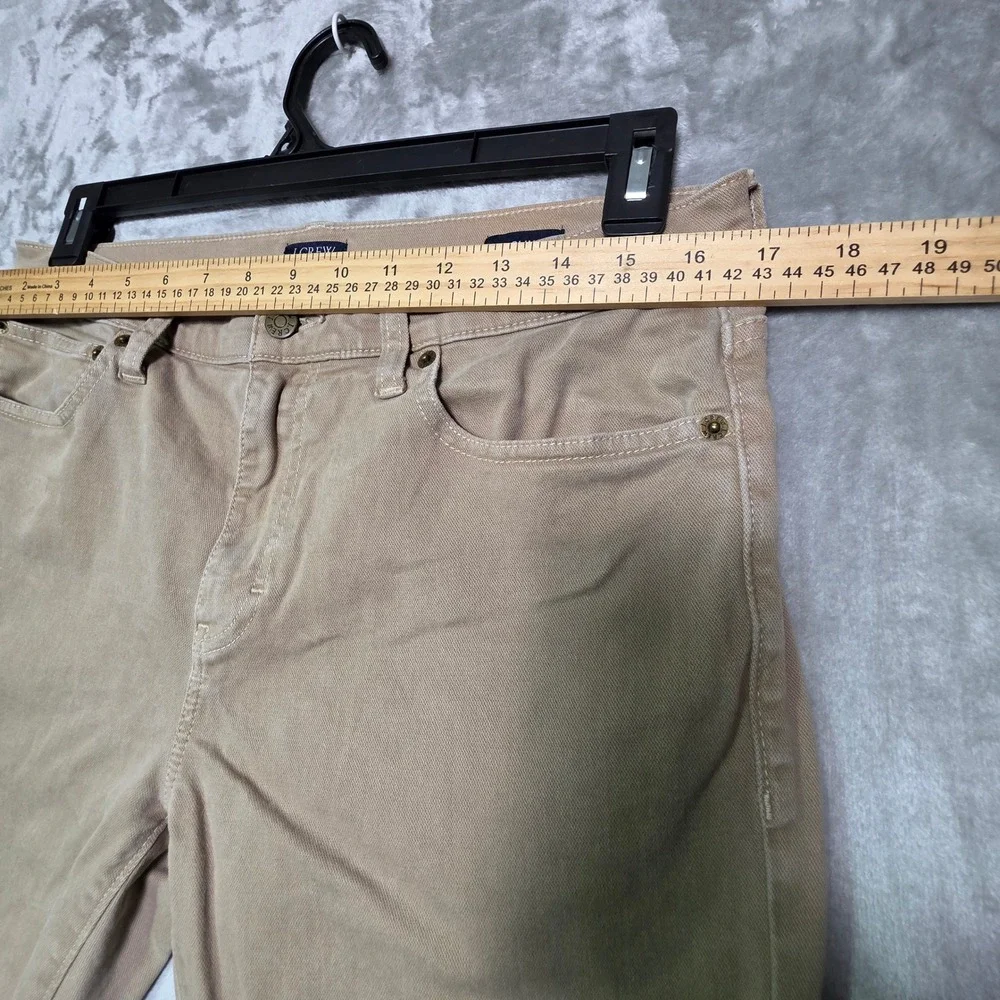 J.Crew Flex Slim Fit Khaki Pants Mens 32x30 Tan Stretch Chino 5-Pocket 1242